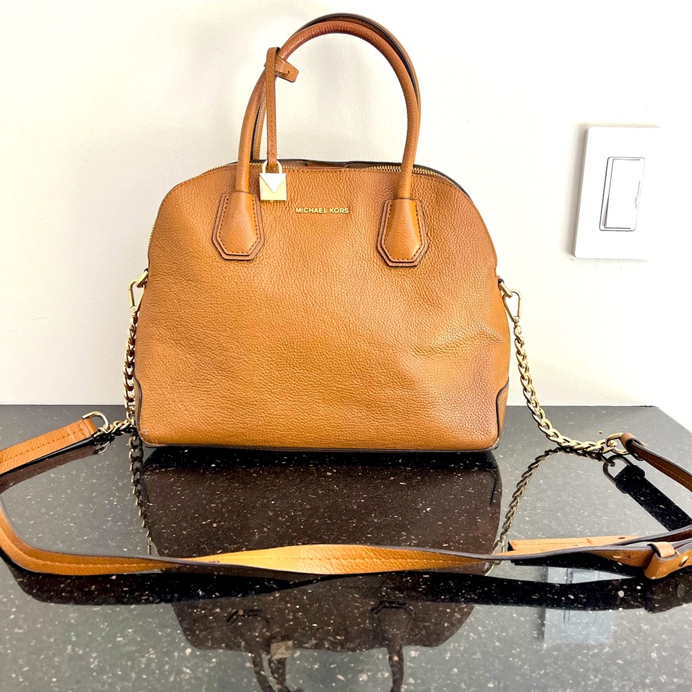 Michael Kors Tan Leather Bag